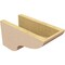 Ekena Millwork 6"W x 12"D x 6"H Wide Greensboro Rough Cedar Woodgrain TimberThane Corbel, Primed Tan CORUR06X12X06GRNRCPR - alternate 3